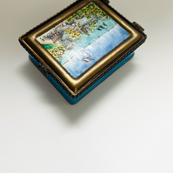 Claude Monet Trinket Box. Vintage painting trinket box. Artwork Trinket box. - Picture 4 of 6
